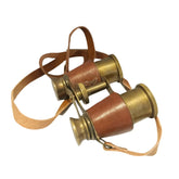 Prismáticos de cuero y latón BB015